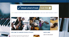 Desktop Screenshot of chinookschoolofmusic.com